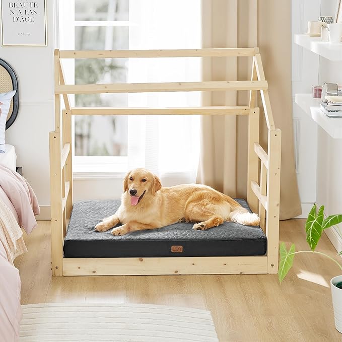 Bedsure Orthopedic Dog Bed for Extra Large Dogs 2-Layer Thick (44x32x4 Inches),