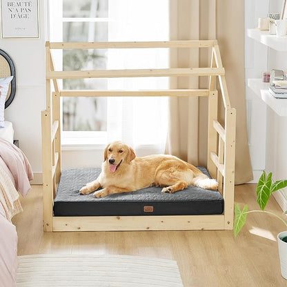 Bedsure Orthopedic Dog Bed for Extra Large Dogs 2-Layer Thick (44x32x4 Inches),