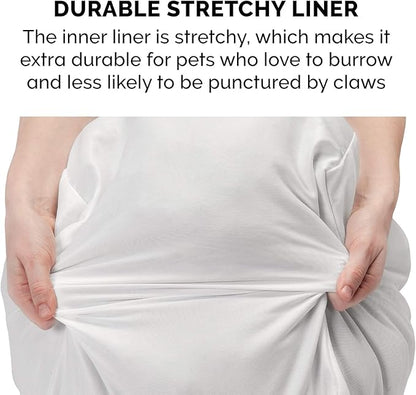 Furhaven Soft & Cozy Dog Bed for Large/Medium Dogs 55 lbs 23.6"L x 23.6"W x 23.6"Th