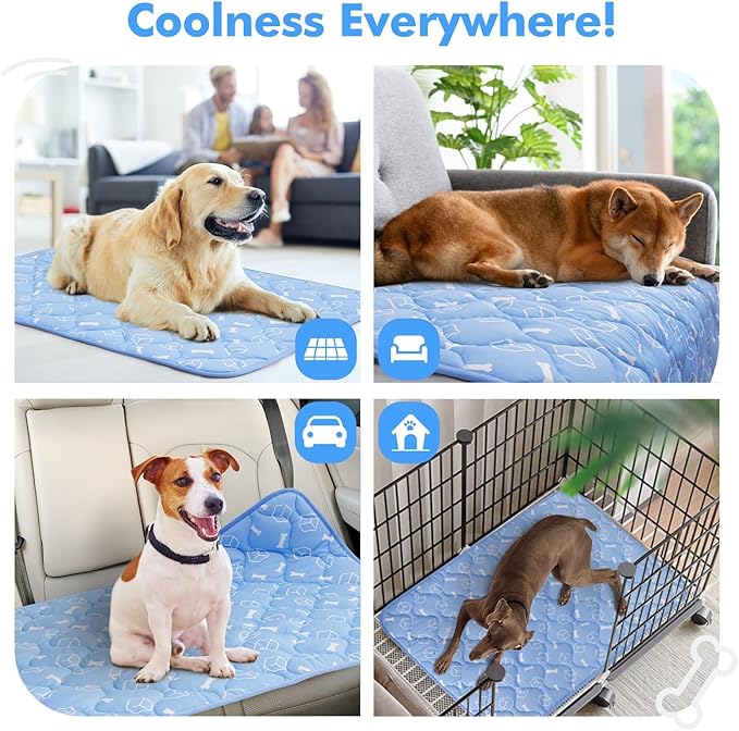 Rywell Dog Cooling Mat 2.0 36 * 27 Thicken Fiber(QMAX>0.5) for