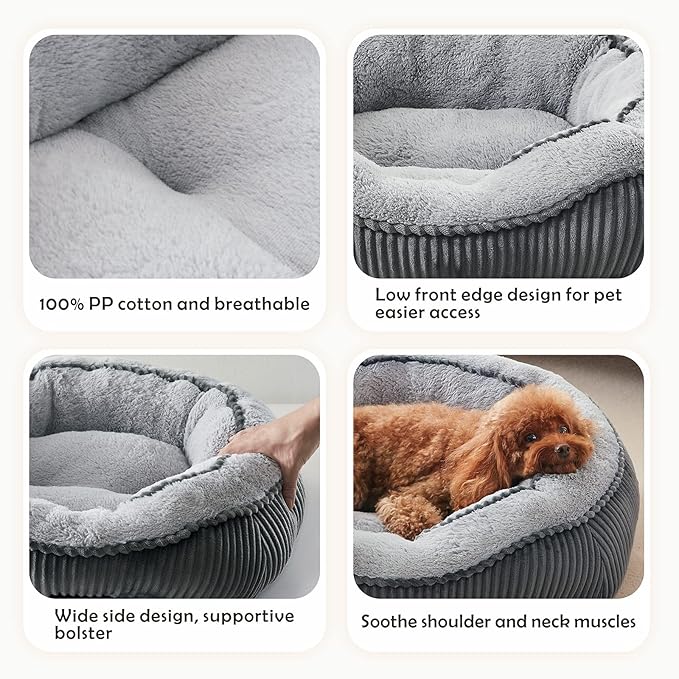 SIWA MARY Dog Beds for Small Medium Large Dogs & Cats. Washable Pet Bed