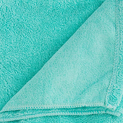 Bone Dry Pet Grooming Towel Collection Absorbent Microfiber X-Large, 41x23.5", Embroidered Green