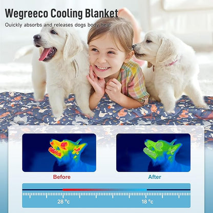 wegreeco Premium Cooling Blanket for Dogs and Cats