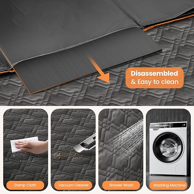 Back Seat Extender for Dogs Hard Bottom