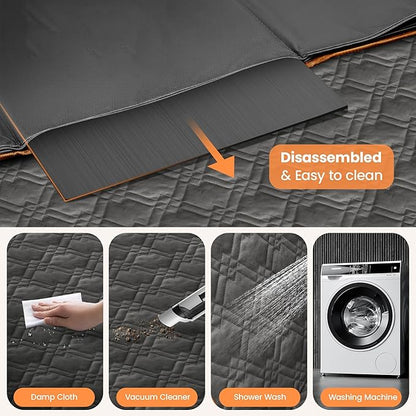 Back Seat Extender for Dogs Hard Bottom