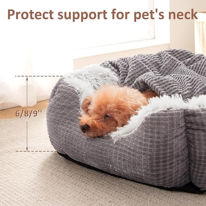 MIXJOY Dog Beds for Large Medium Small Dogs (35 inches,