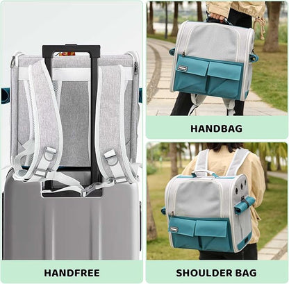 Pet Carrier Backpack for Dogs and Cats,Puppies, Breathable Dog Carrier Backpack,Cat Bag for Hiking Travel Camping