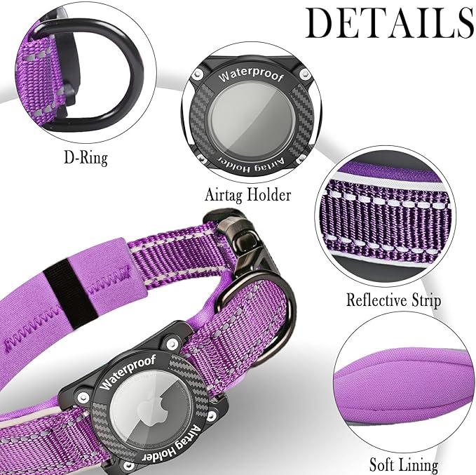 AirTag Dog Collar 100% Waterproof