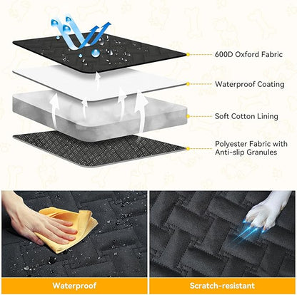 Premium Dog Back Seat and Door Cover for Sedans SUV