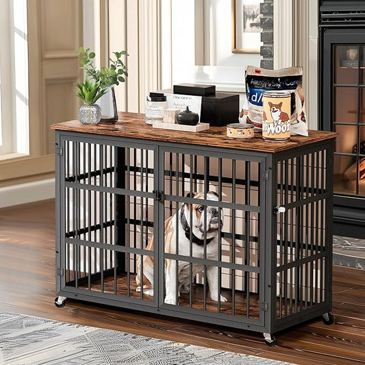 NicBex Dog Crate Furniture 38.4" L