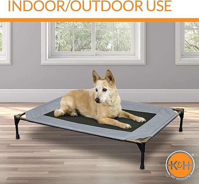 K&H Pet Products Cooling Elevated Raised Bed with Washable Breathable Mesh