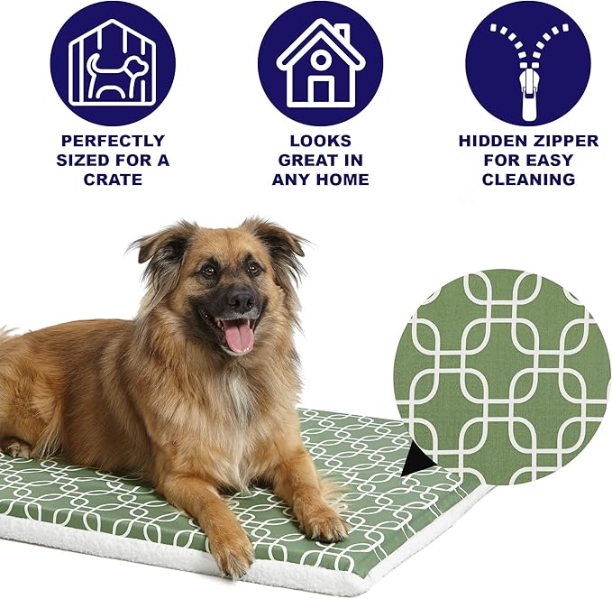 MidWest Homes for Pets Quiet Time Teflon Defender Dog Beds; Pet Beds Designed to Fit Folding Metal Dog Crates 36-Inch