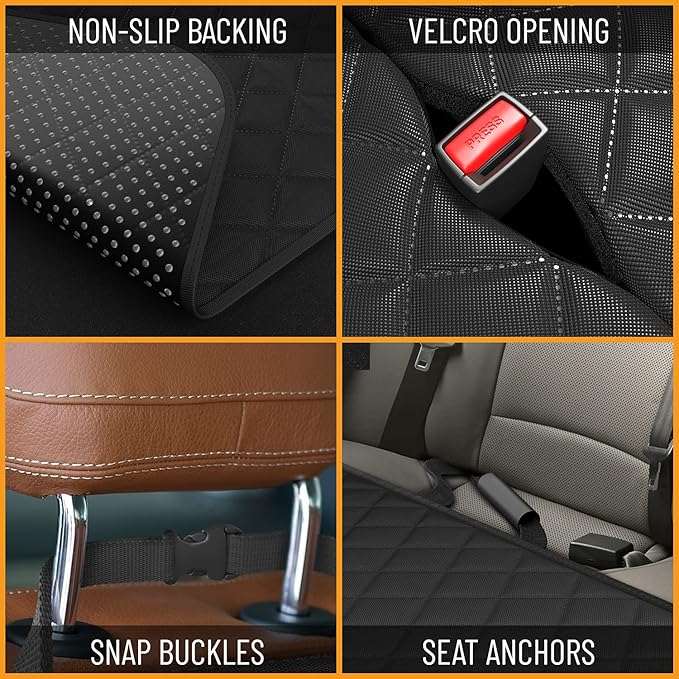 Active Pets Dog Car Seat Cover Car Seat Protector- Dog Seat Cover for Back Seat of SUVs