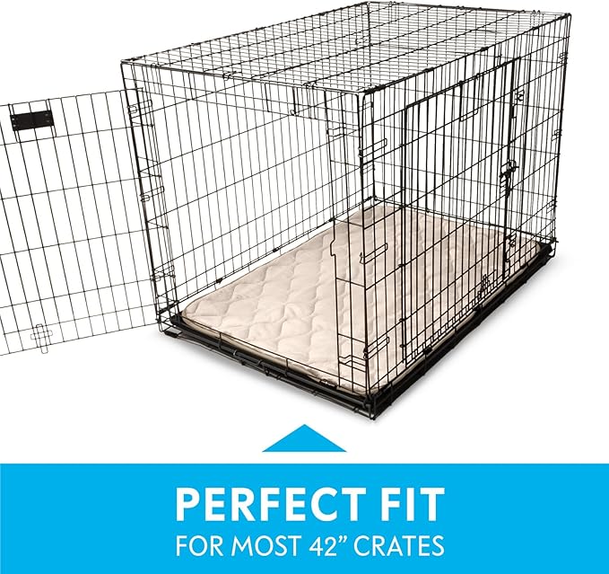 Paw Inspired Washable Padded Crate Mats for Dogs 41” x 28” Pad, 42-inch Kennels