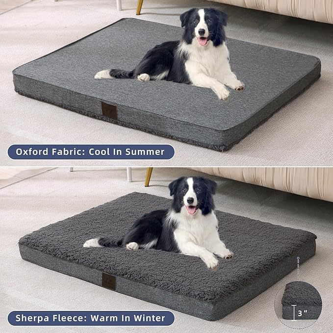 DaysU Dog Bed for Medium Dogs 35 Ibs, 35x22x3in