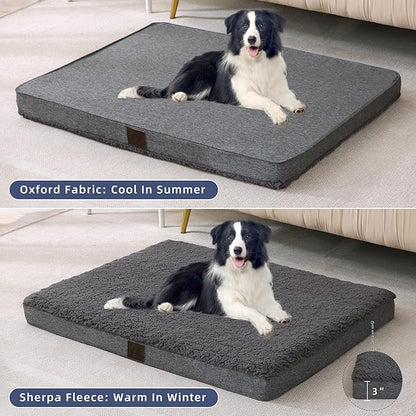 DaysU Dog Bed for Medium Dogs 35 Ibs, 35x22x3in