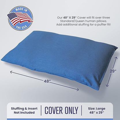 Mayfield Denim Large Dog Bed Cover