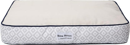 Now House for Pets by Jonathan Adler Grey Diamond Cushion Dog Bed (FF16059)