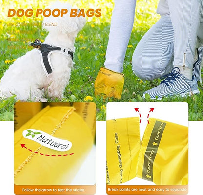 Biodegradable Poop Bags-600 Counts 40 Rolls, 100% Tear