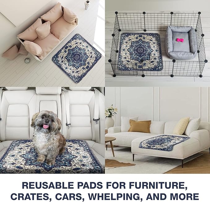 Washable Pee Pads for Dogs 100% Waterproof,