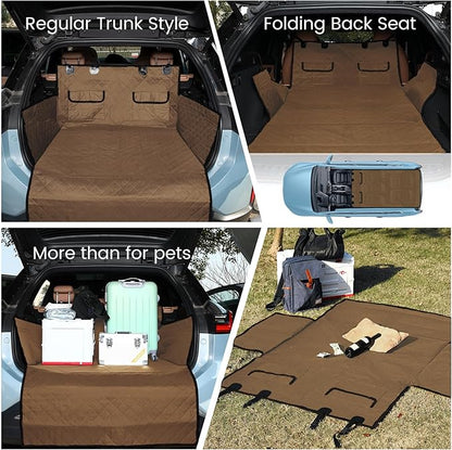 NESTROAD SUV Cargo Liner for Dogs Size,65"×72",Brown