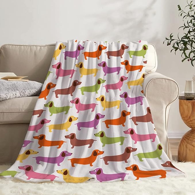 Dachshund Dog Blankets Puppy Blanket 60x50 in