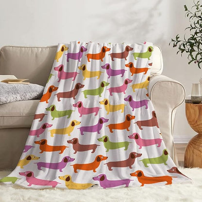 Dachshund Dog Blankets Puppy Blanket 60x50 in