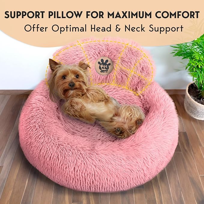 PetJett Calming Dog Bed 23'' Fits 25 lbs
