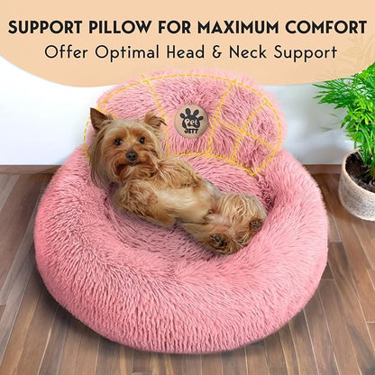 PetJett Calming Dog Bed 23'' Fits 25 lbs