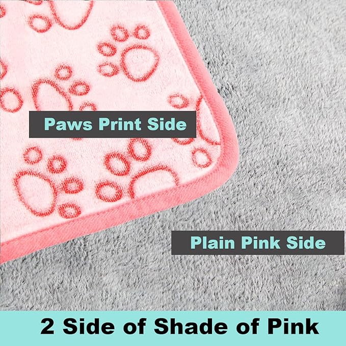 Dog Pet Comforter Comfortable Warm Soft Dog Mat Easy to Clean Cat Mat Pink XS