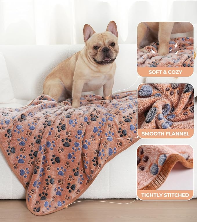 Luciphia 1 Pack 2 Pet Blankets for Dogs Cats Large(41x31 inch)