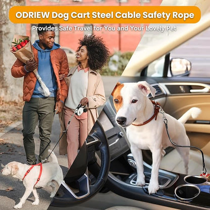 Dog Seat Belt for Car 2Pcs Dog 2in Diameter 300 lbs.