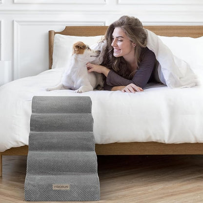 Foam Pet Stairs for High Beds 5-Step Dog 26''
