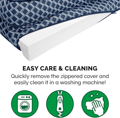 Furhaven Orthopedic Dog Bed for Large Dogs w/ Removable Bolsters & Washable Cover 125 lbs