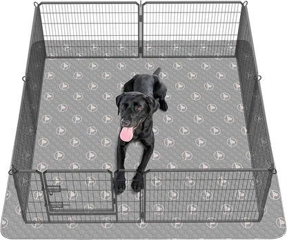PJYucien Reusable Pee Pads for Dogs ,55" x 55" Washable 24'' Width 8 Panels
