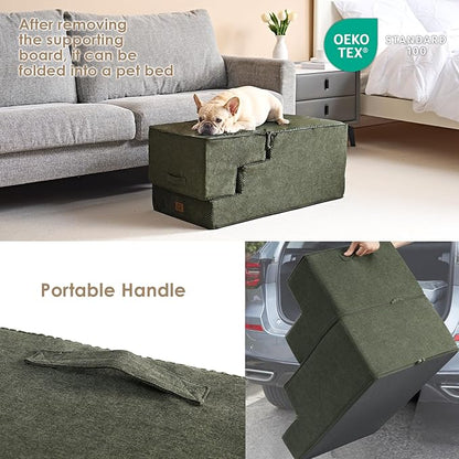 EHEYCIGA Dog Stairs for High Bed 22.5”H 5-Step Dog