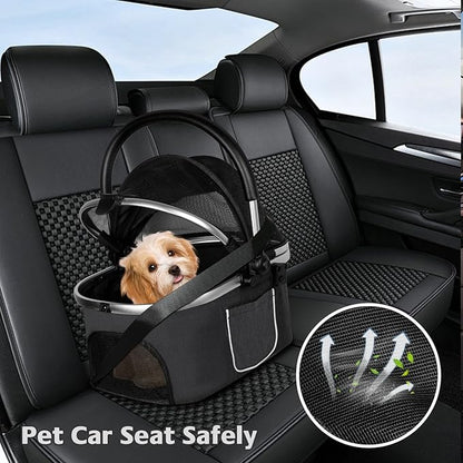 Double Pet Stroller for 2 Dogs or Cats 52LBS Gray