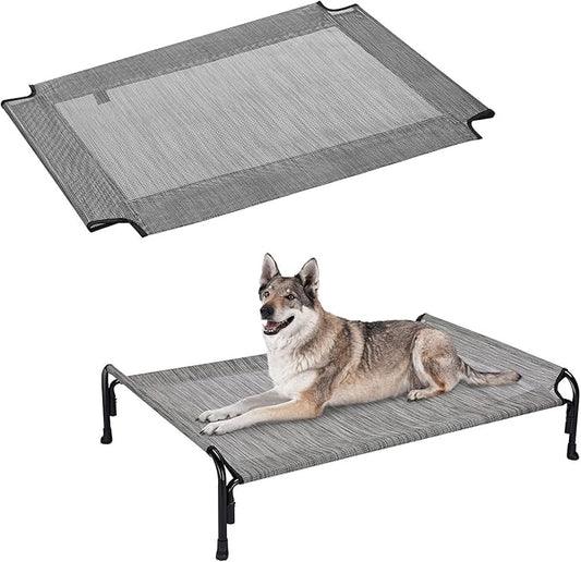 Veehoo Dog Bed Replacement Cover for CWC2204, Size L, Black Silver