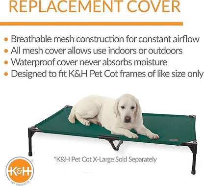 K&H Pet Products Elevated Cooling Outdoor Dog Bed 50 X 32 Inches