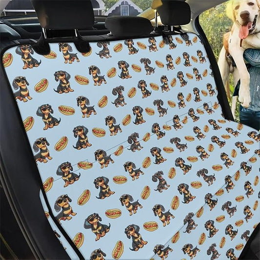 AFPANQZ Dachshund Car Dog Cat Seat Cover Large