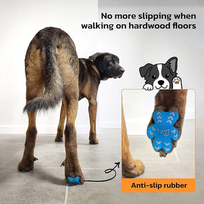 Non-Slip Dog Paw Protector Pads for Senior Dogs 48pcs, M 11-20lbs