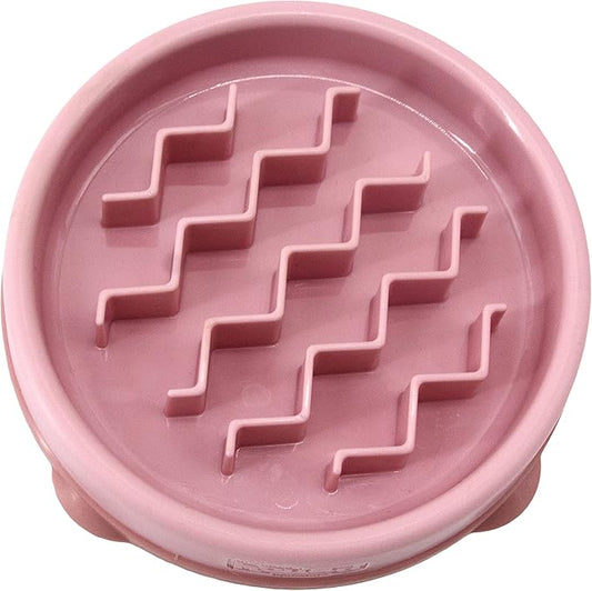 Outward Hound Fun Feeder Slo Bowl, Slow Feeder Dog Bowl, Small, Pink