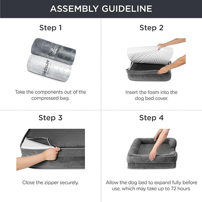 Bedsure Orthopedic Dog Bed for Large Dogs