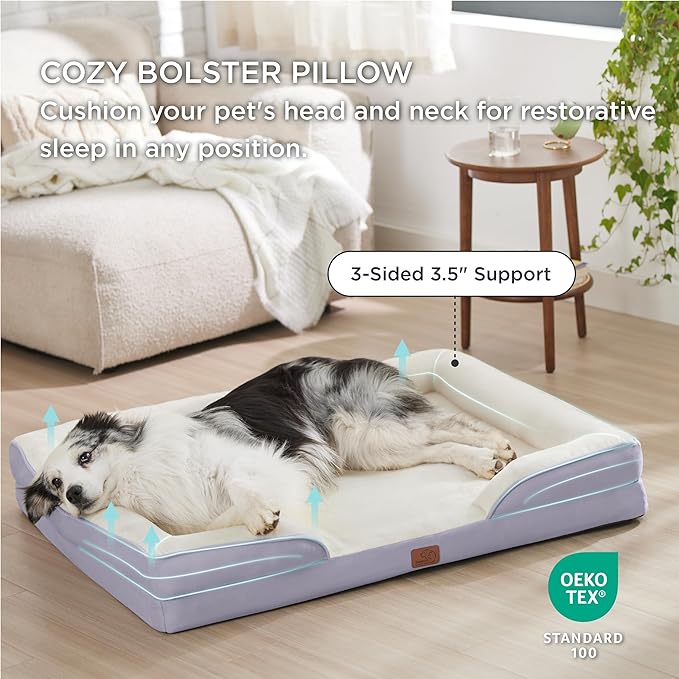 Bedsure Orthopedic Dog Bed for Extra Large Dogs 42"