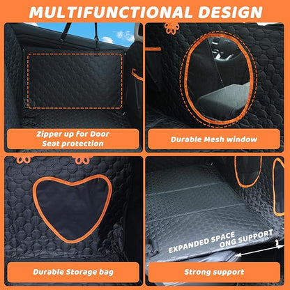 Back Seat Extender for Dogs 600D Anti-Scracth ,100%Waterproof Dog