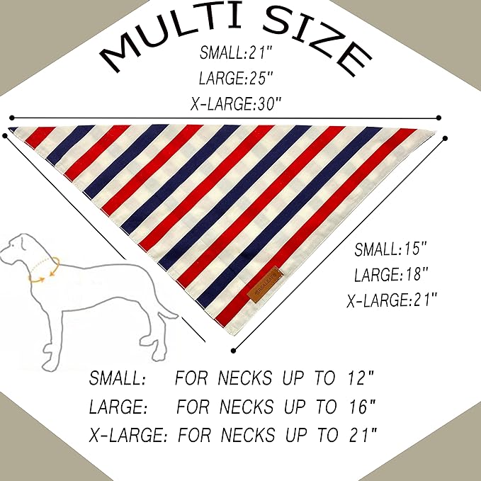 Realeaf 4th of July Dog Bandanas 2 Pack