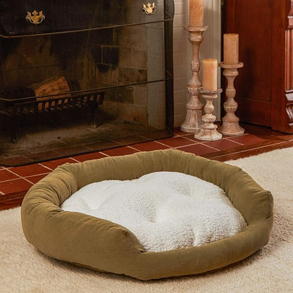 Maddie Donut Dog Bed with Removable Center Pillow (32" x 32")
