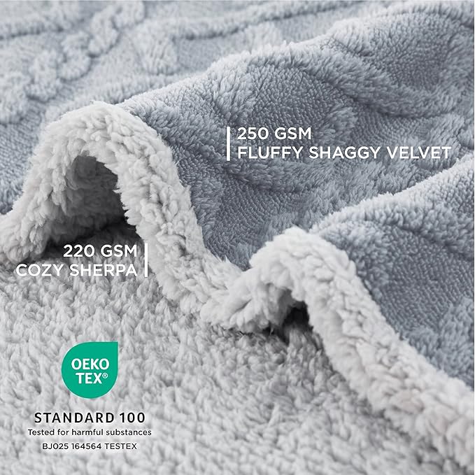 Bedsure Waterproof Dog Blankets for Small Dogs 25"x35", Grey