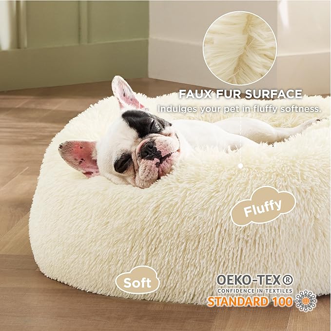 Bedsure Calming Dog Bed for Small Dogs 25 lbs 23 inches