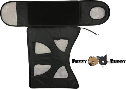 Fuzzy Buddy FB-SS-BL-2 Soft-Sided Pet Carrier for Small Dogs and Cats, Black, 2-Pack